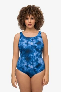 Ulla Popken Maillots De Bain Une Pièce Bustier Maillot De Bain Femme Bleu Chiné -Lumiere de Bikini Boutique 02738c45d3b41f6c0e74496e9015f74a