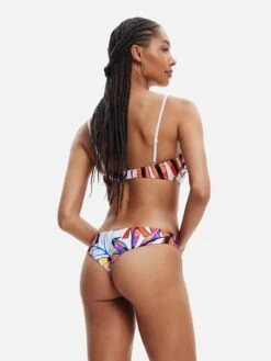 Desigual Hauts De Bikinis Bustiers Bustier Hauts De Bikini Playa Femme Blanc -Lumiere de Bikini Boutique 02c247a26d9f52a0dc5d723497747b8d