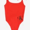 Calvin Klein Swimwear Maillots De Bain Une Pièce Bustier Maillot De Bain Femme Rouge -Lumiere de Bikini Boutique 030e52140f30f4fcd569af45d2f65e51