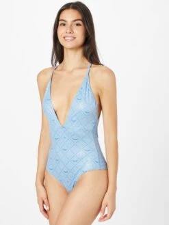Zadig & Voltaire Maillots De Bain Une Pièce Triangle Maillot De Bain Femme Azur / Bleu Clair -Lumiere de Bikini Boutique 03ffd8524918f321d960e8545cf1ae1b