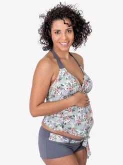 Tankinis Regular Tankini Femme Gris -Lumiere de Bikini Boutique 080ac7f23fc936b0d36d3b865ed276e8