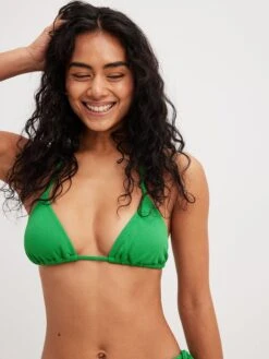 NA-KD Hauts De Bikinis Triangles Triangle Hauts De Bikini Femme Vert Gazon