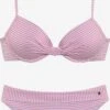 S.Oliver Bikinis à Armatures Push-up Bikini Femme Rose Clair / Blanc -Lumiere de Bikini Boutique 0944416af68b4584104d48a06e0c5003