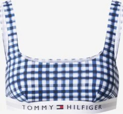 Hauts De Bikinis Bustiers Bustier Hauts De Bikini Femme Bleu Marine / Blanc