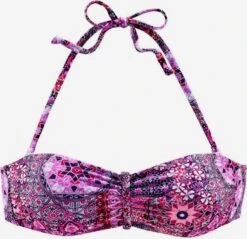 Buffalo Hauts De Bikinis Bandeaux Bandeau Hauts De Bikini Femme Aubergine / Rose