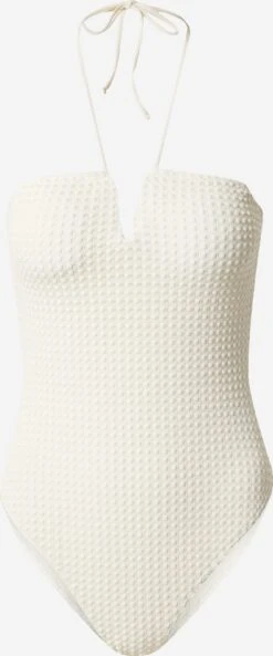 EDITED Maillots De Bain Une Pièce Bandeau Maillot De Bain Xaly Femme Blanc