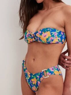 NA-KD Bikinis Bandeaux Bandeau Bikini Femme Bleu