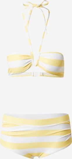 Dorothy Perkins Bikinis Bandeaux Bandeau Bikini Femme Jaune