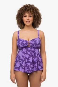 Ulla Popken Tankinis Bustier Tankini Femme Bleu Violet -Lumiere de Bikini Boutique 0dbc95b66f639d7bc159a488e12863c3