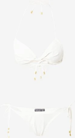 NASTY GAL Grands Bonnets Bikini Femme Crème