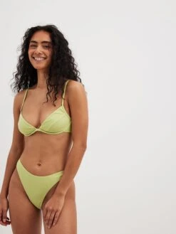 NA-KD Bas De Bikinis Bas De Bikini Femme Vert Clair