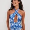 NA-KD Maillots De Bain Une Pièce Maillot De Bain Femme Bleu / Bleu Clair -Lumiere de Bikini Boutique 0f77cecbc2fdd633689b8bd5e69a3dc8