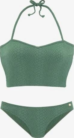 Jette Grands Bonnets Bustier Bikini Femme Vert