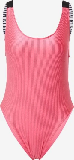 Calvin Klein Swimwear Maillots De Bain Une Pièce Bustier Maillot De Bain Femme Rose