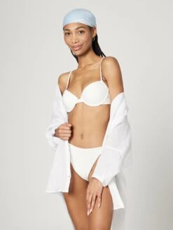 Hauts De Bikinis Avec Armatures Balconnet Hauts De Bikini Nela Femme Blanc -Lumiere de Bikini Boutique 12af9309c6e083547821c617cf898a6f