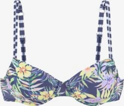 VENICE BEACH Hauts De Bikinis Avec Armatures Push-up Hauts De Bikini Wire-Top VB Summer Femme Mélange De Couleurs