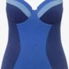 Ulla Popken Maillots De Bain Une Pièce Maillot De Bain Modelant Femme Bleu / Bleu Marine / Bleu Clair -Lumiere de Bikini Boutique 16b950ee65682be85a2010dce173a6f1