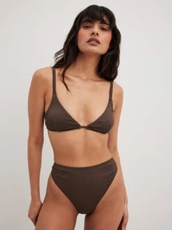 NA-KD Hauts De Bikinis Triangles Triangle Hauts De Bikini Femme Marron