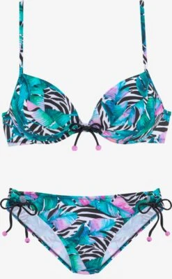 Bikinis Push-up Push-up Bikini Femme Bleu