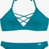 VENICE BEACH Grands Bonnets Triangle Bikini Femme Bleu -Lumiere de Bikini Boutique 1b8373eda25bf039096e46a7fda2f8f2
