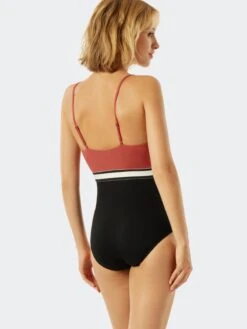 Schiesser Maillots De Bain Une Pièce Bustier Maillot De Bain Californian Dream Femme Rouge Rouille -Lumiere de Bikini Boutique 1d1218680c7bd05bc2efa07b0d1c9f0a