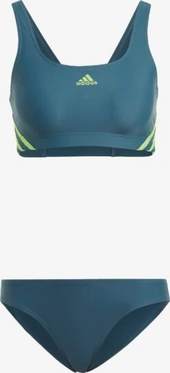 Adidas Sportswear Grands Bonnets Bustier Bikini De Sport Femme Bleu