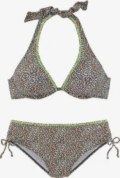 Buffalo Bikinis à Armatures Triangle Bikini Femme Beige / Noir