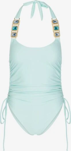 Maillots De Bain Une Pièce Maillot De Bain Femme Bleu Pastel