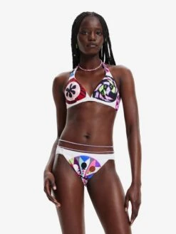 Desigual Hauts De Bikinis Triangles Triangle Hauts De Bikini Lacroix Femme Blanc -Lumiere de Bikini Boutique 26f3bda872653342a4e89b114bd722ce