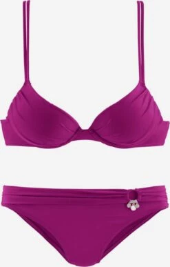 S.Oliver Bikinis Push-up Push-up Bikini Femme Violet