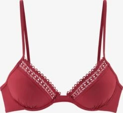 S.Oliver Hauts De Bikinis Avec Armatures Push-up Hauts De Bikini Femme Lie De Vin
