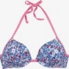 S.Oliver Hauts De Bikinis Avec Armatures Push-up Hauts De Bikini Jill Femme Bleu Roi / Bleu Clair