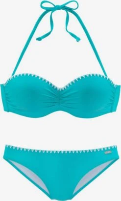 Buffalo Bikinis Bandeaux Bandeau Bikini Femme Bleu