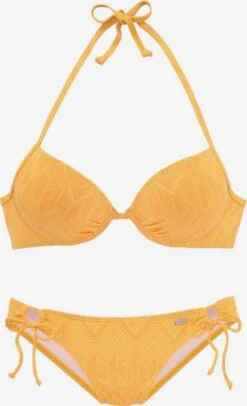 Buffalo Bikinis à Armatures Push-up Bikini Femme Jaune