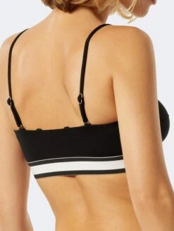 Schiesser Hauts De Bikinis Bandeaux Bandeau Hauts De Bikini Aqua Californian Dream Femme Noir -Lumiere de Bikini Boutique 31676ea40f4ad99eeec34a89440b8661