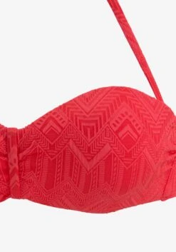 Buffalo Bikinis Bandeaux Bandeau Bikini Femme Rouge -Lumiere de Bikini Boutique 32fb1feb56dfc2b9f90d744395d385c9