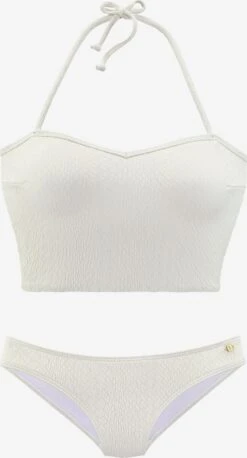 Jette Grands Bonnets Bustier Bikini Femme Crème