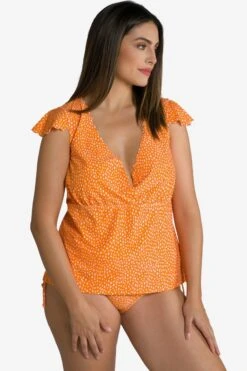 Ulla Popken Tankinis Bustier Haut De Tankini Femme Orange -Lumiere de Bikini Boutique 35423b122d0b34050ab35438b95a1b82