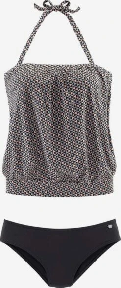 Jette Tankinis Bandeau Tankini Femme Noir