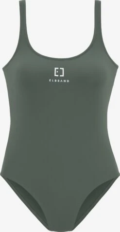 Elbsand Maillots De Bain Une Pièce Bustier Maillot De Bain Femme Olive