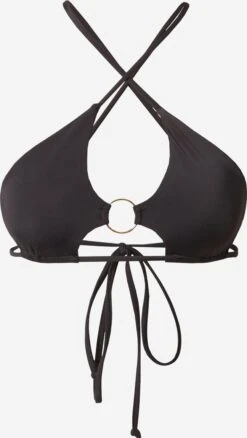 Grands Bonnets Hauts De Bikini Luzi Femme Noir