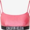 Calvin Klein Swimwear Hauts De Bikinis Bustiers Bustier Hauts De Bikini Femme Magenta