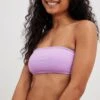 NA-KD Hauts De Bikinis Bandeaux Bandeau Hauts De Bikini Femme Violet Clair -Lumiere de Bikini Boutique 3b1c62d1aae6d648d3605b5f91832ad4