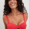 NA-KD Hauts De Bikinis Avec Armatures Balconnet Hauts De Bikini Femme Melon