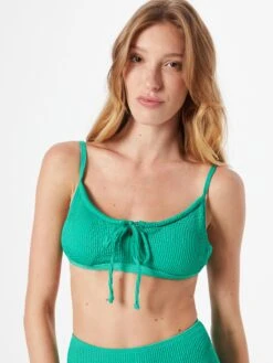 WAREHOUSE Hauts De Bikinis Bustiers Bustier Hauts De Bikini Femme Vert Gazon -Lumiere de Bikini Boutique 421ddbdd447f1a654a2f75db96254478