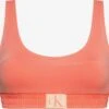 Calvin Klein Swimwear Hauts De Bikinis Bustiers Bustier Hauts De Bikini Femme Orange