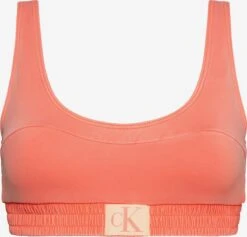 Calvin Klein Swimwear Hauts De Bikinis Bustiers Bustier Hauts De Bikini Femme Orange