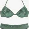 Bruno Banani Bikinis à Armatures Push-up Bikini Femme émeraude