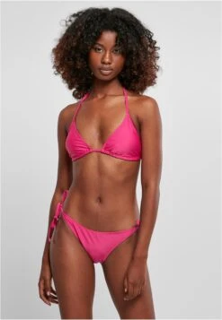 URBAN CLASSICS Grands Bonnets Triangle Bikini Femme Magenta -Lumiere de Bikini Boutique 46415a7ca2283fb035a6dd3414f47968