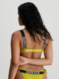 Calvin Klein Swimwear Hauts De Bikinis Avec Armatures Bustier Hauts De Bikini Intense Power Femme Citron Vert -Lumiere de Bikini Boutique 4681b7ce8fdc9d344dc53463d6535319